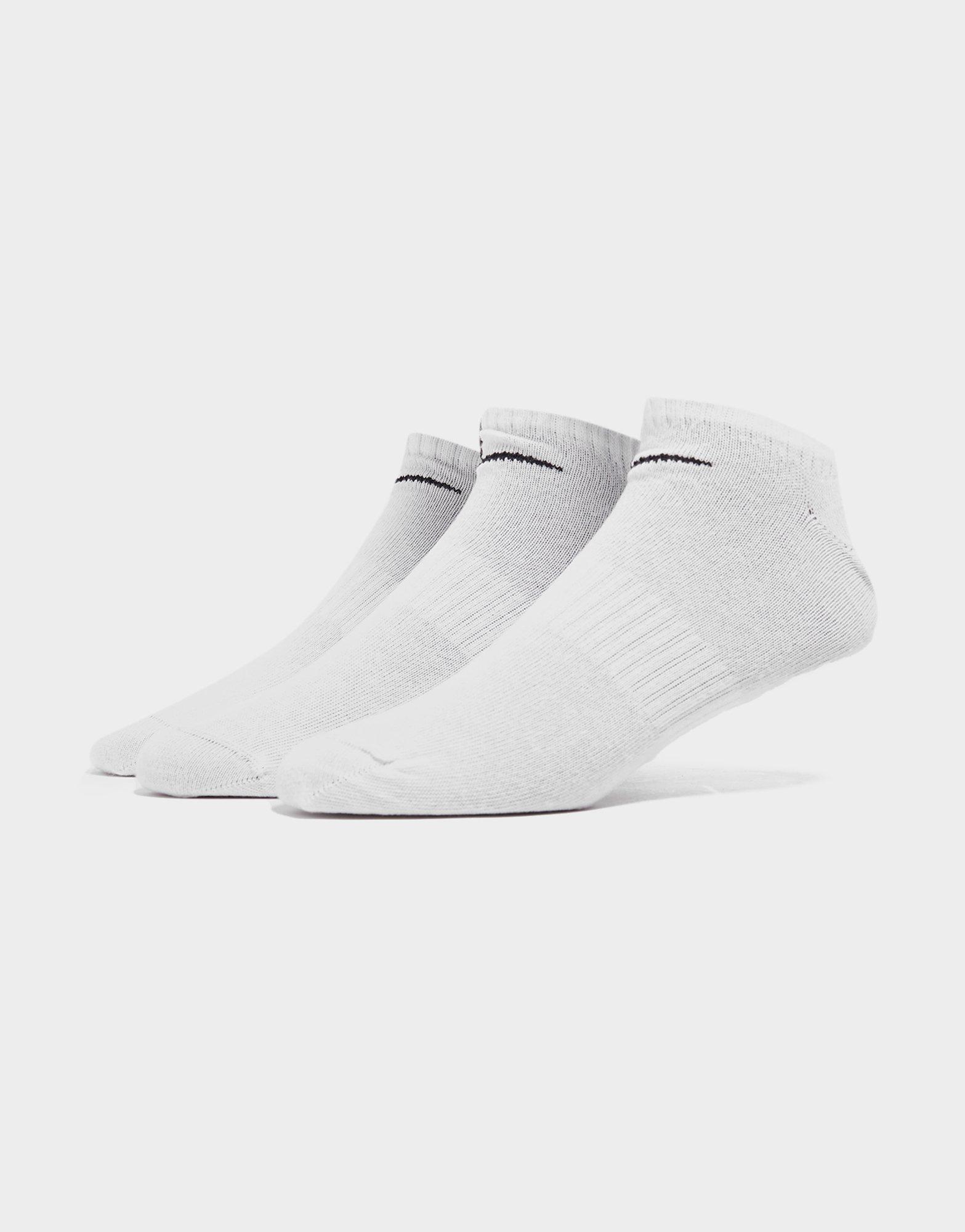 White Nike 3 Pack No Show Socks JD Sports Global