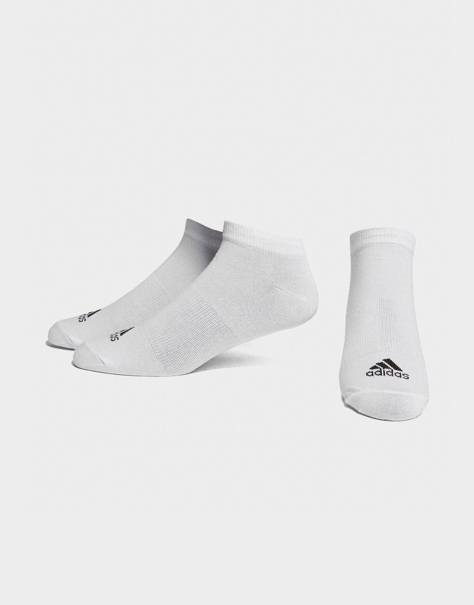 Vit adidas 3 Pack Invisible Socks JD Sports Sveirge
