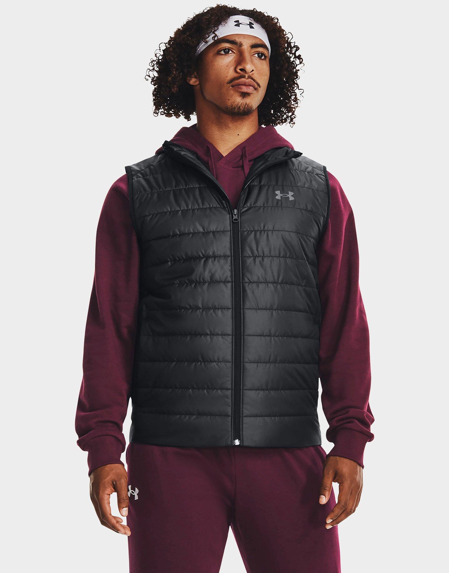 Black Under Armour Outerwear Vests STORM INSULATE RUN VEST JD Sports UK