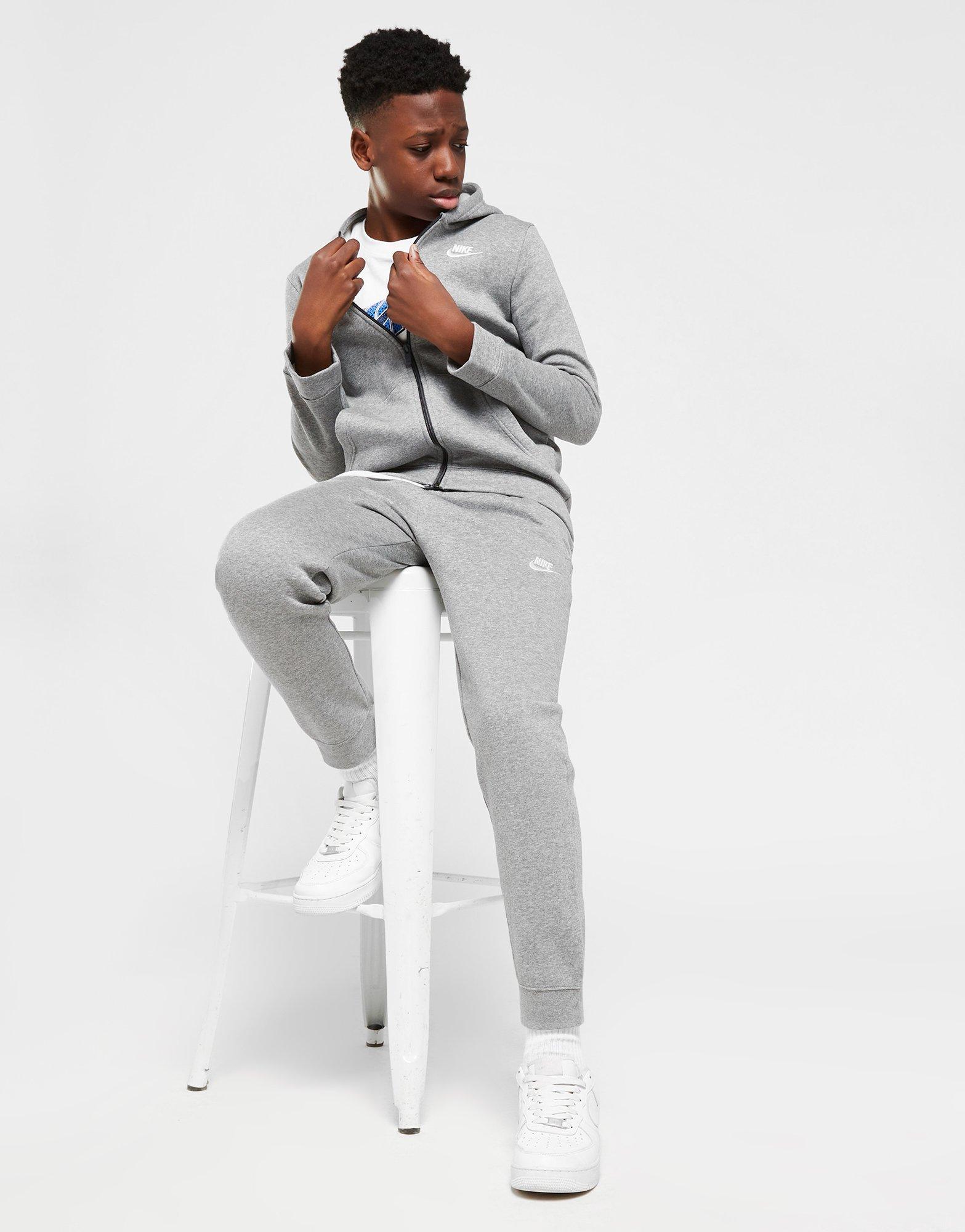 Grey Nike Sportswear Fleece Tracksuit Junior JD Sports