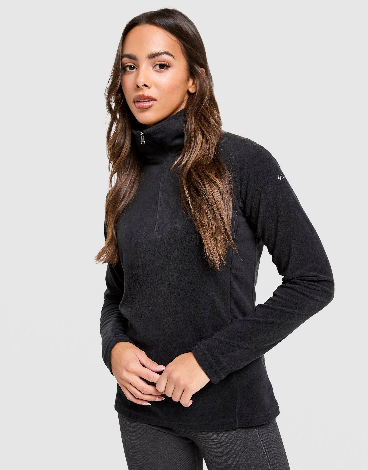 Black Columbia Glacial Polar Fleece 1/4 Zip Top JD Sports
