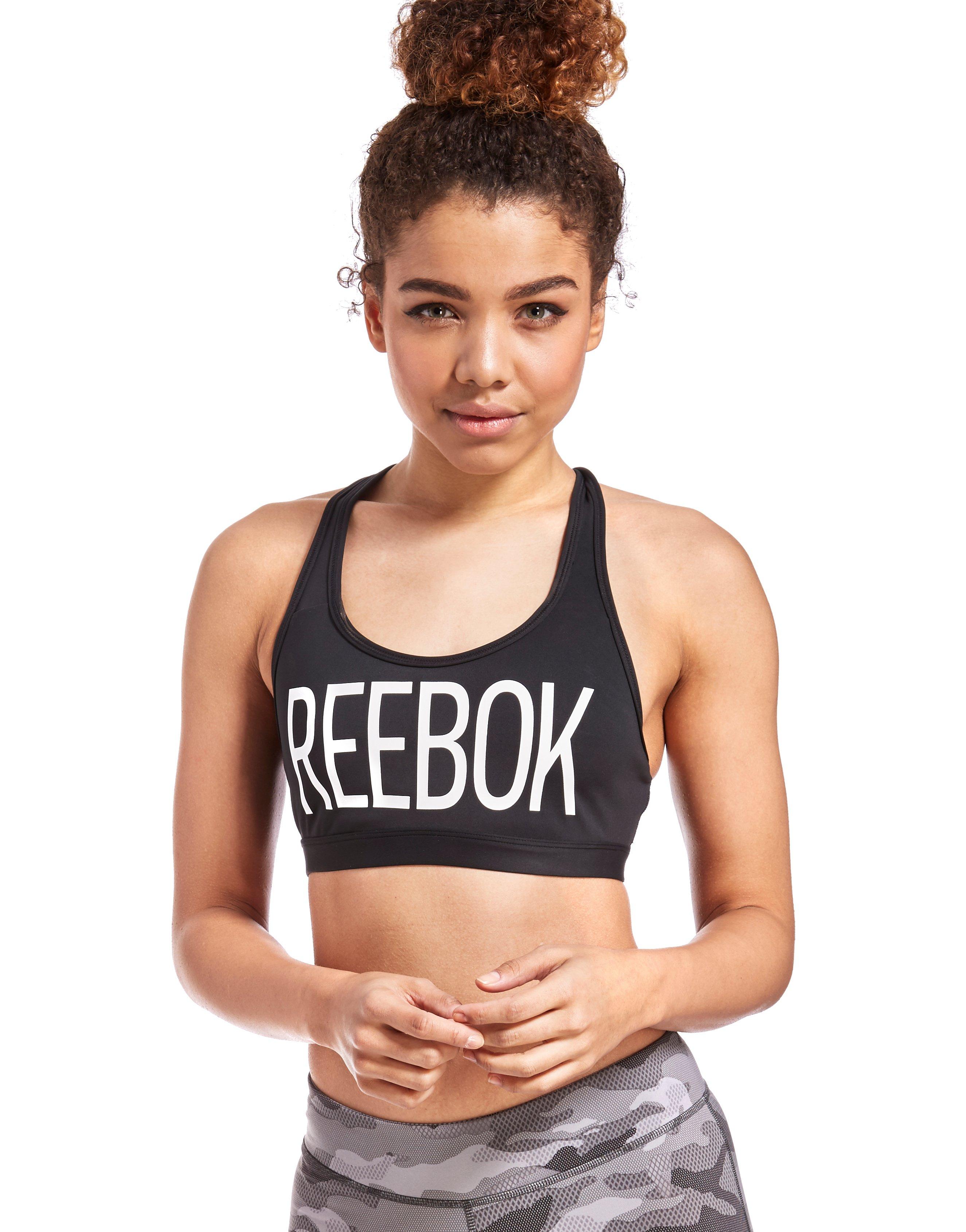 Svart Reebok Crop Bra JD Sports Sveirge