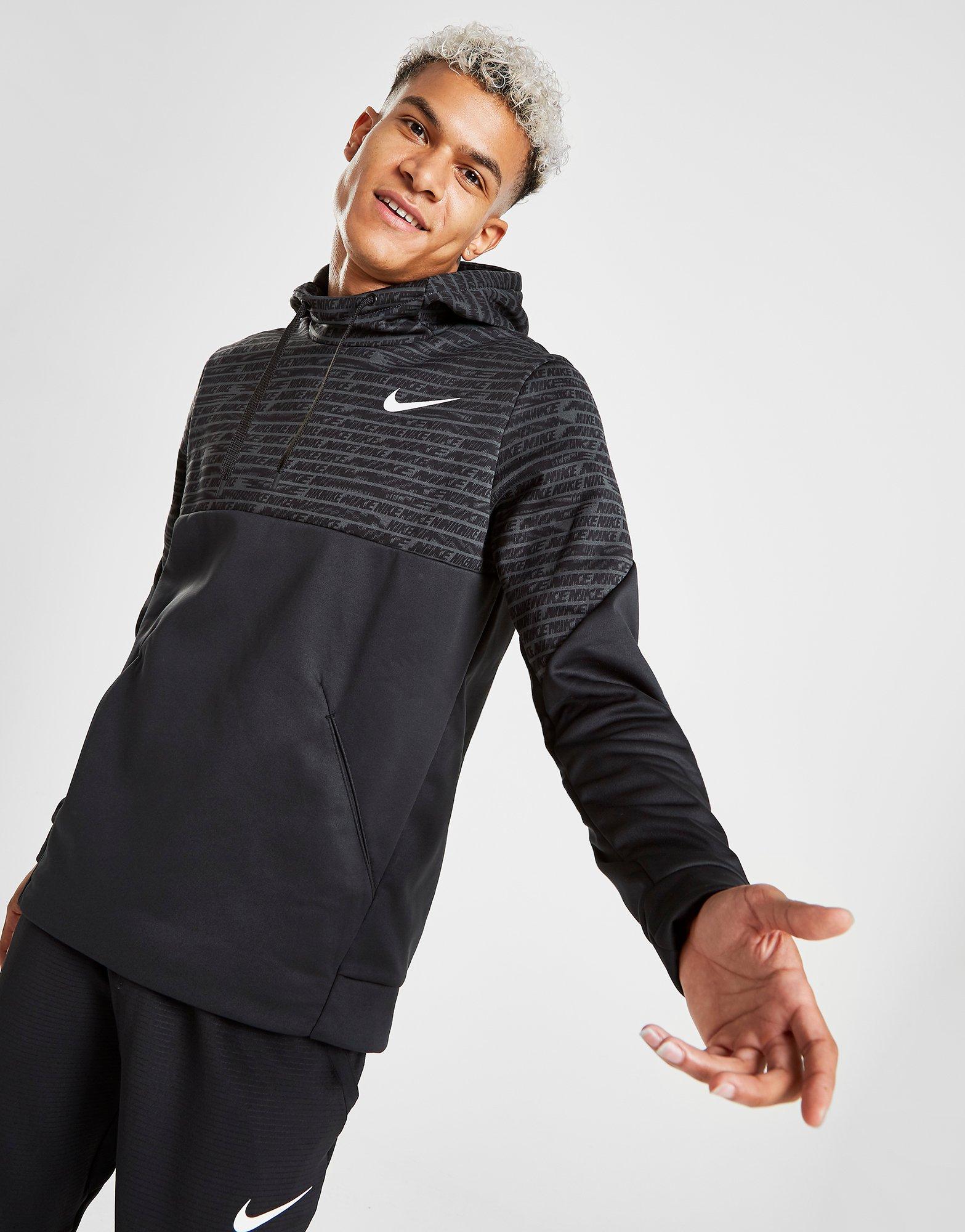 Shop den Nike Training All Over Print Hoodie in Schwarz JD Sports