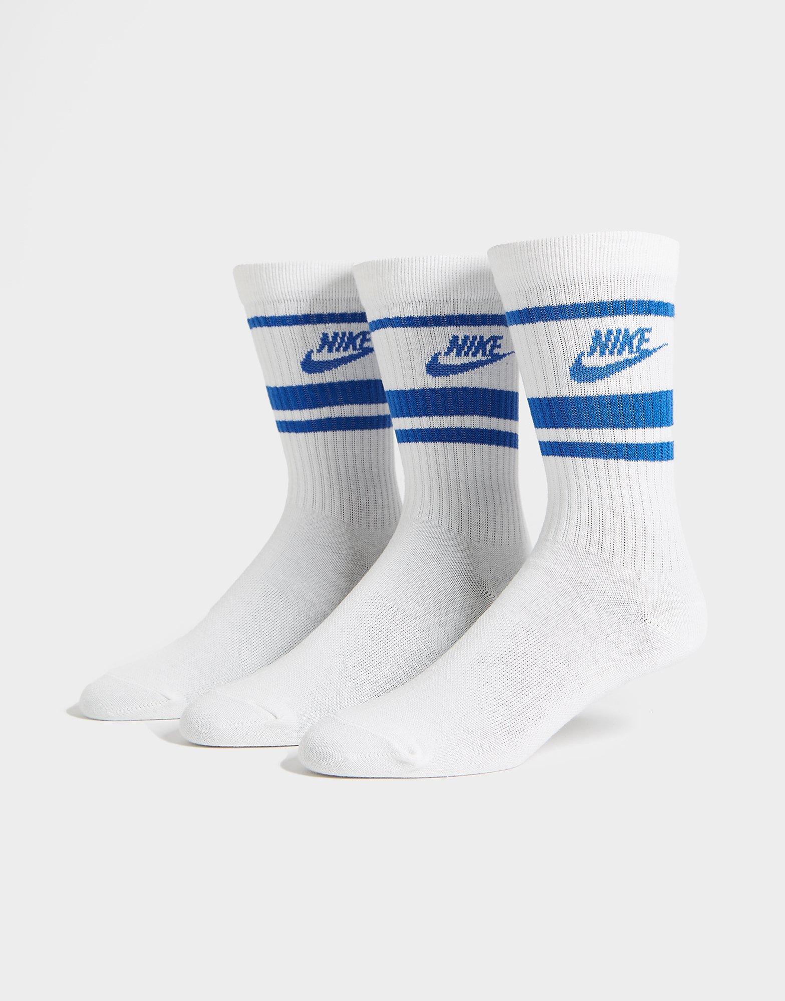 Wit Nike 3 Pack Essential Crew Sokken Heren- Jd Sports Nederland