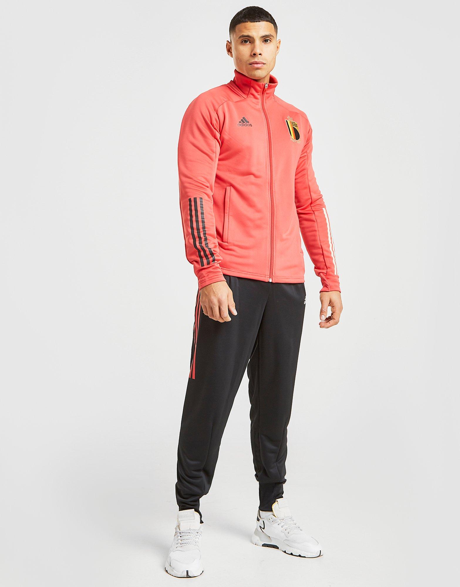 Shop den adidas Belgien Trainingsanzug Herren in Rot JD Sports