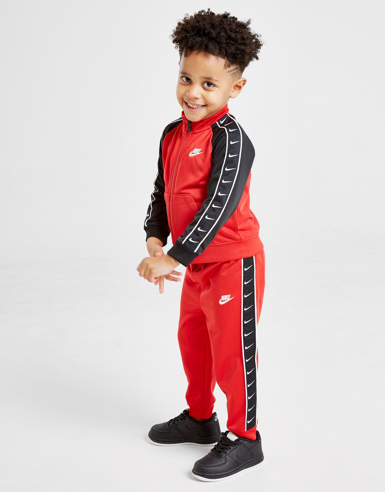 Koop Rood Nike Swoosh Tape Trainingspak Baby's JD Sports
