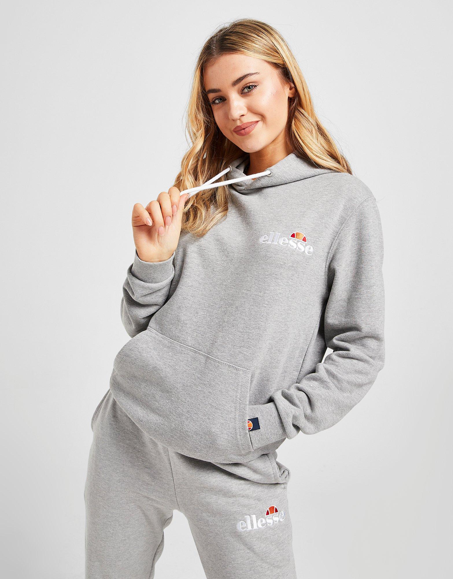 Ellesse Core Small Logo Overhead Hoodie Damen Grau JD Sports