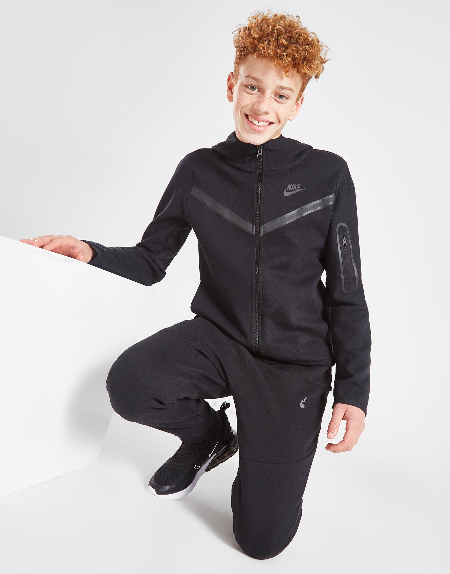 Buy Black Nike Tech Fleece Hoodie Junior