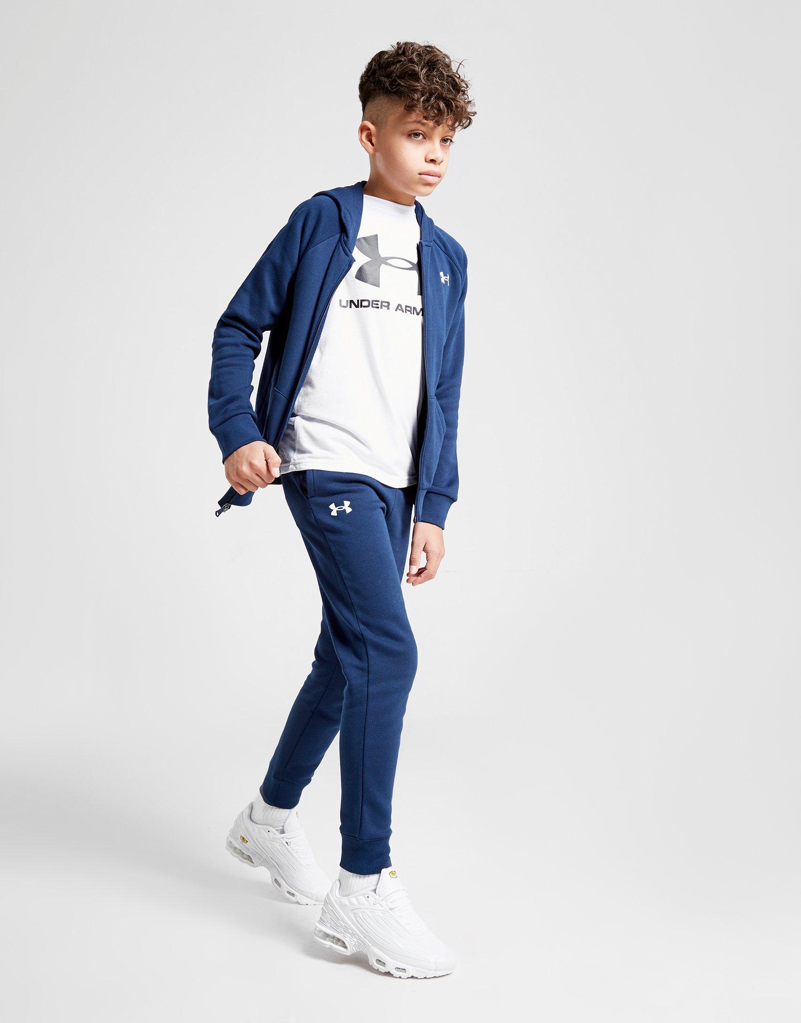 Shoppa Under Armour Rival Fleece Joggers Junior i en Blå färg