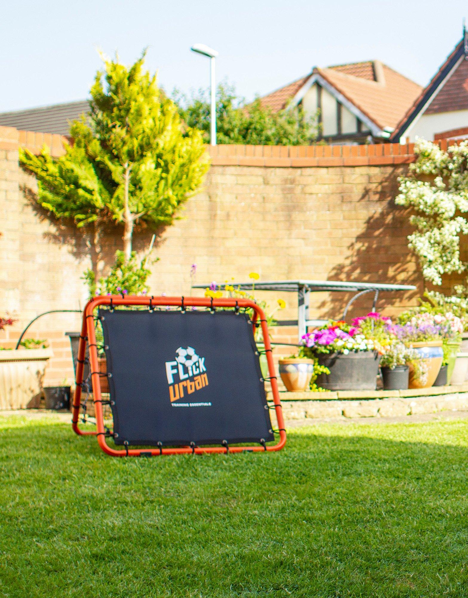 Black Football Flick Urban Skills DualSpeed Rebounder and Net JD