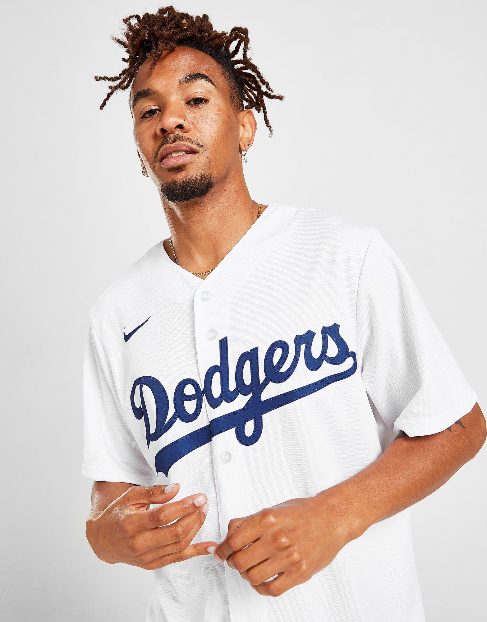 White Nike Mlb LA Dodgers Home Jersey JD Sports