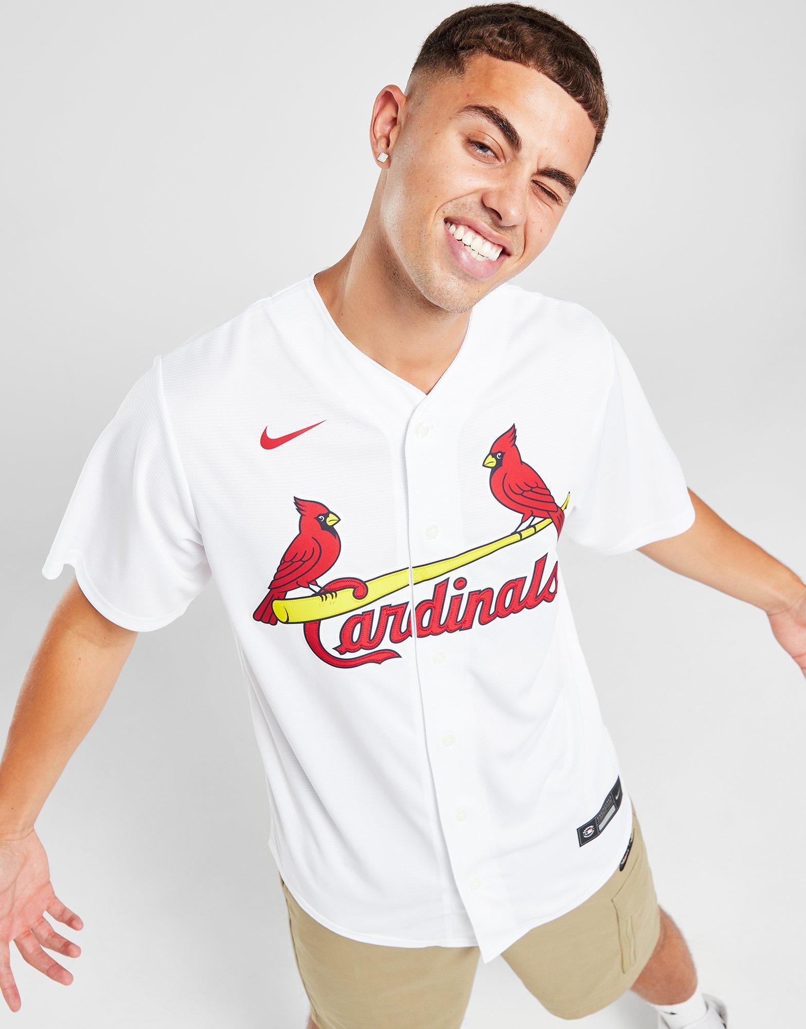 White Nike MLB St. Louis Cardinals Home Jersey JD Sports