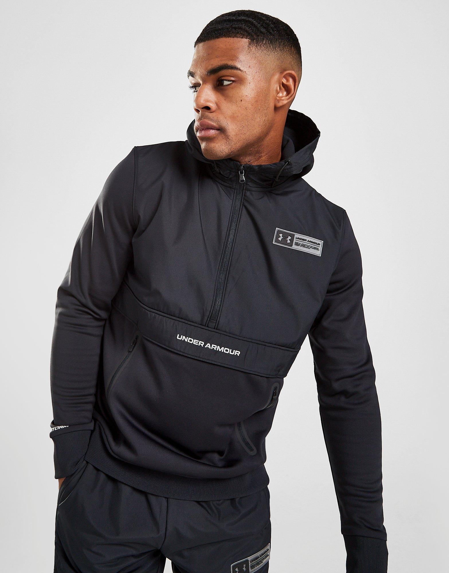 Under Armour UA Armour Fleece Storm Max 1/2 Zip Hoodie in Nero JD Sports