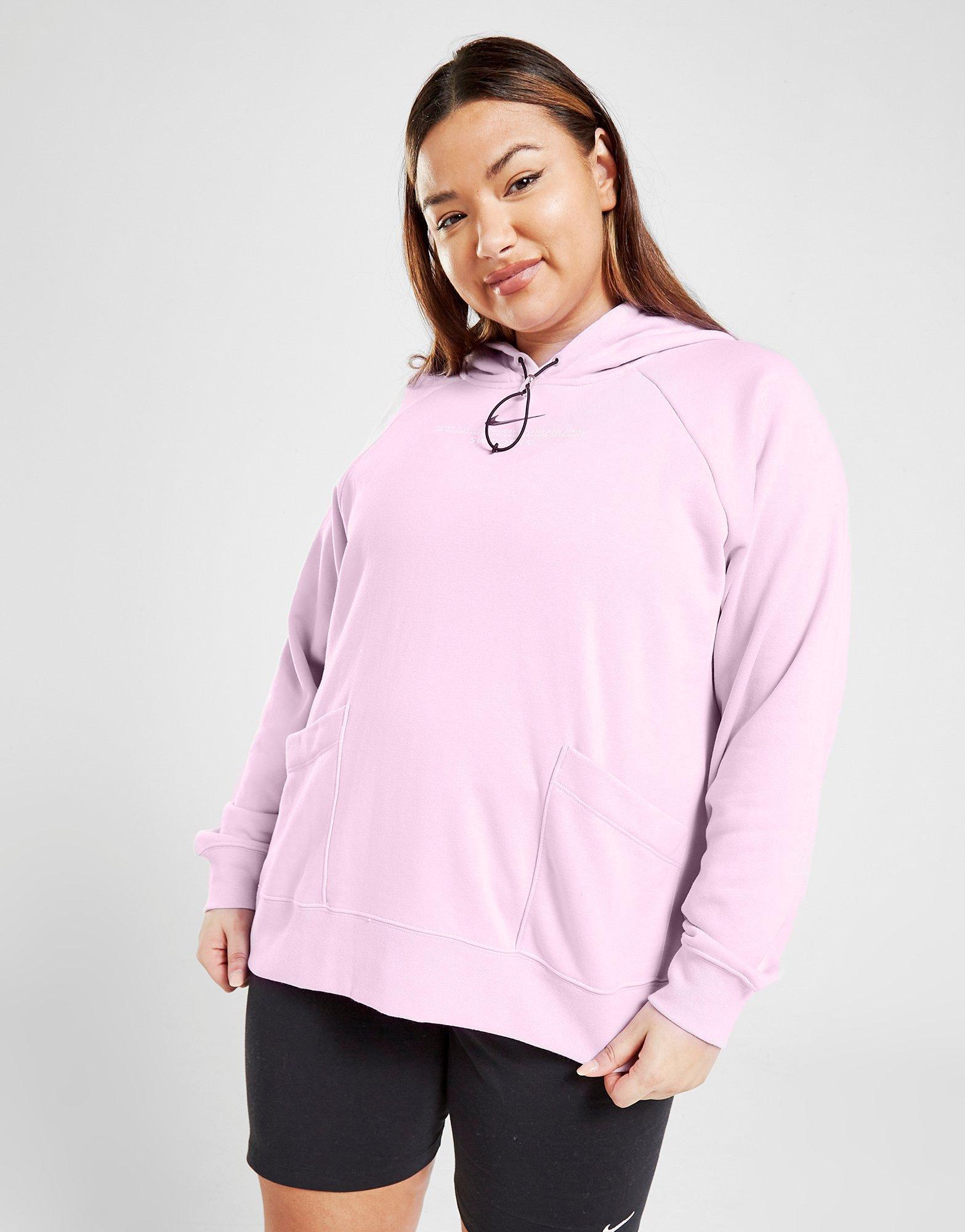 Purple Nike Swoosh Overhead Plus Size Hoodie - Jd Sports Ireland