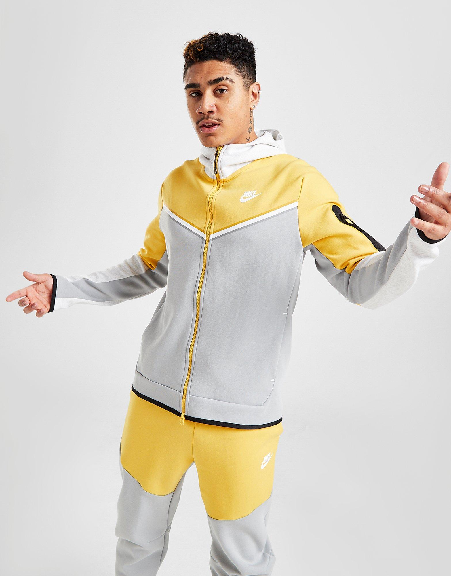 Nike Tech Fleece FullZip Hoodie Mustard/Grey/Black ubicaciondepersonas.cdmx.gob.mx