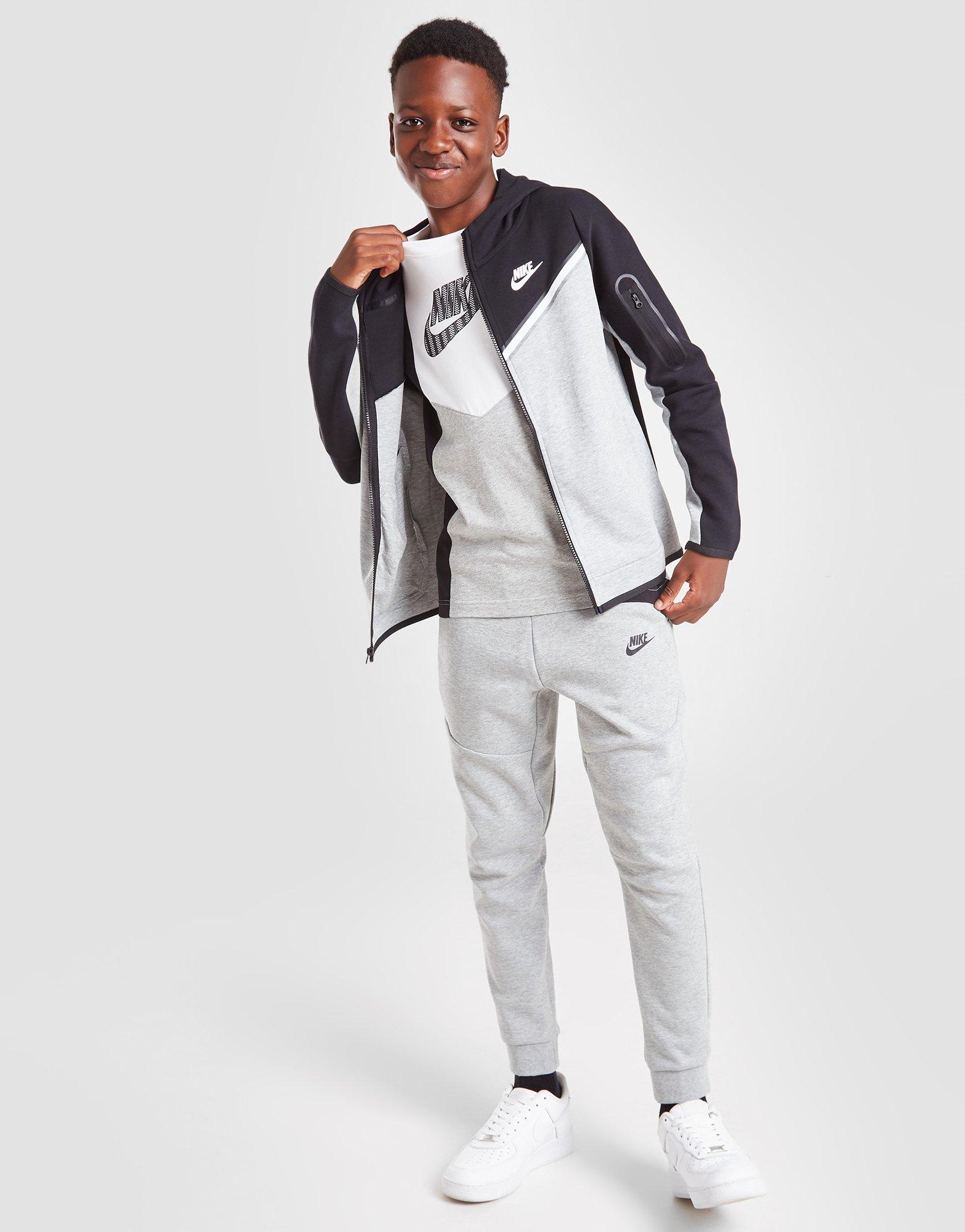 Black Nike Tech Fleece Full Zip Hoodie Junior - Jd Sports Ireland