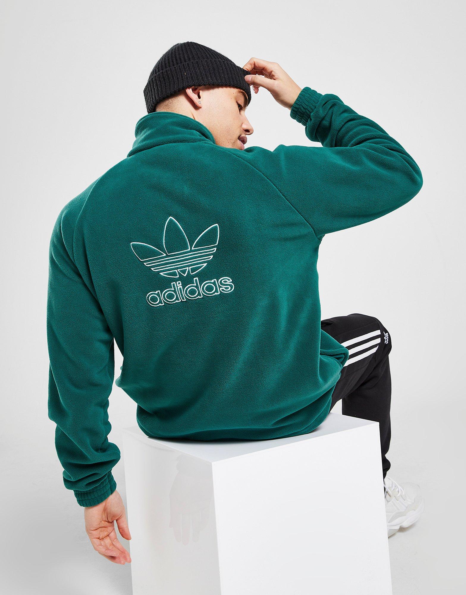 adidas Originals Teddy Fleece Half Zip Sweatshirt JD Sports