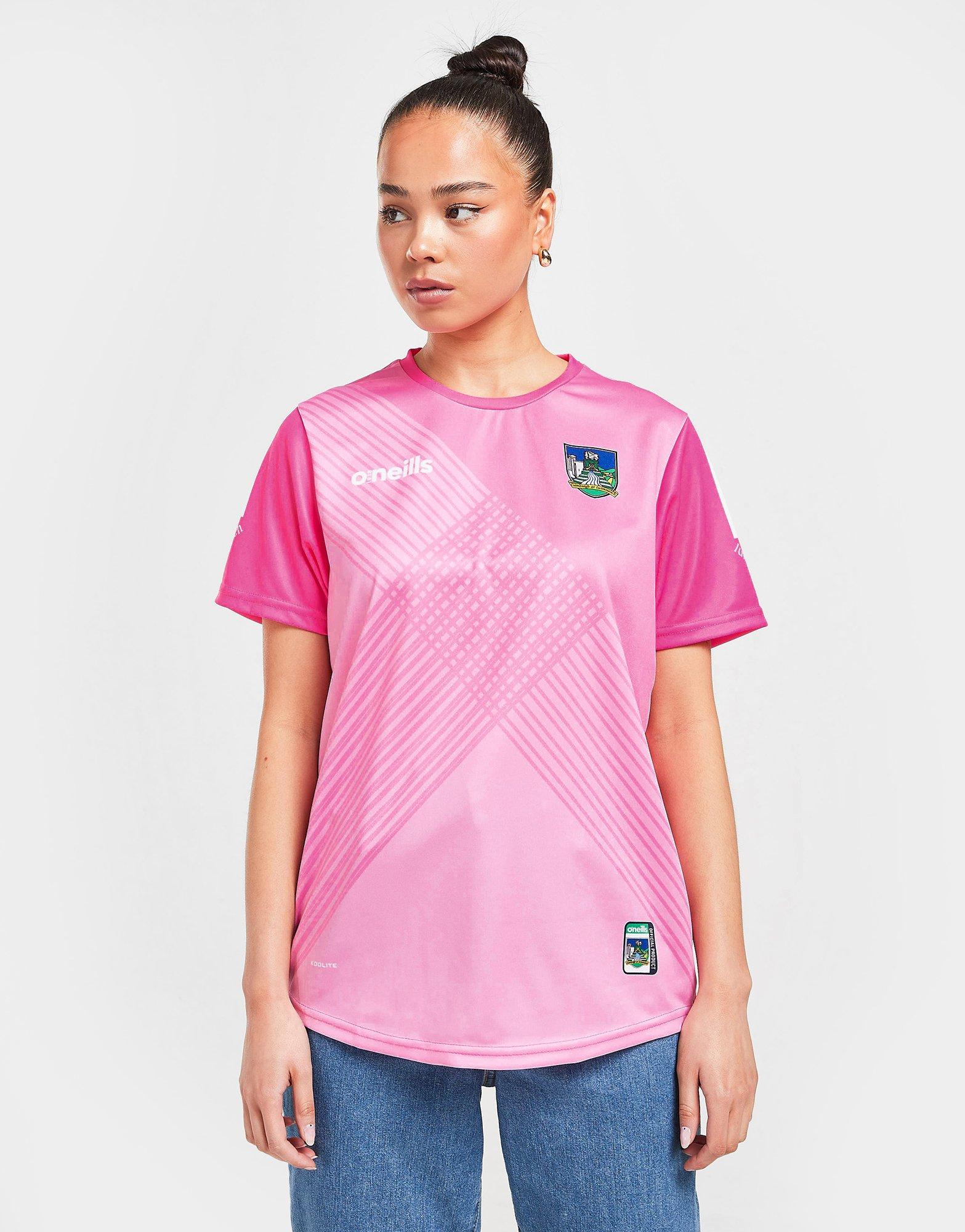 Pink O'Neills Limerick GAA 2021/22 Training Top JD Sports NZ