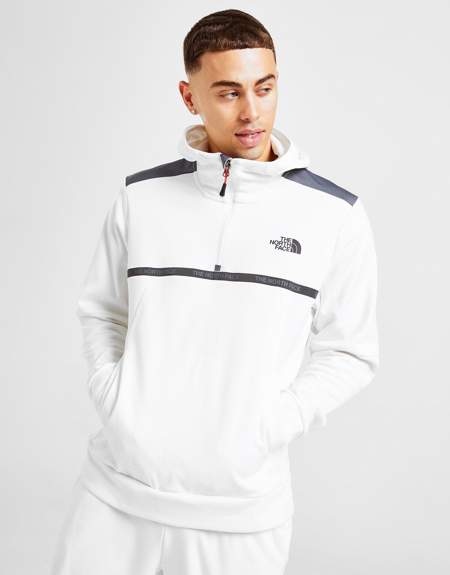 The North Face sudadera con capucha Train N Logo 1/2 Zip en Blanco JD