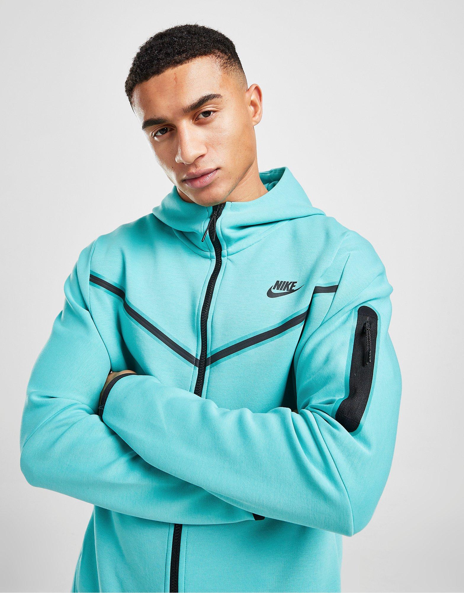 Nike Tech Fleece Full Zip Hoodie Herren Blau, JD Sports Österreich
