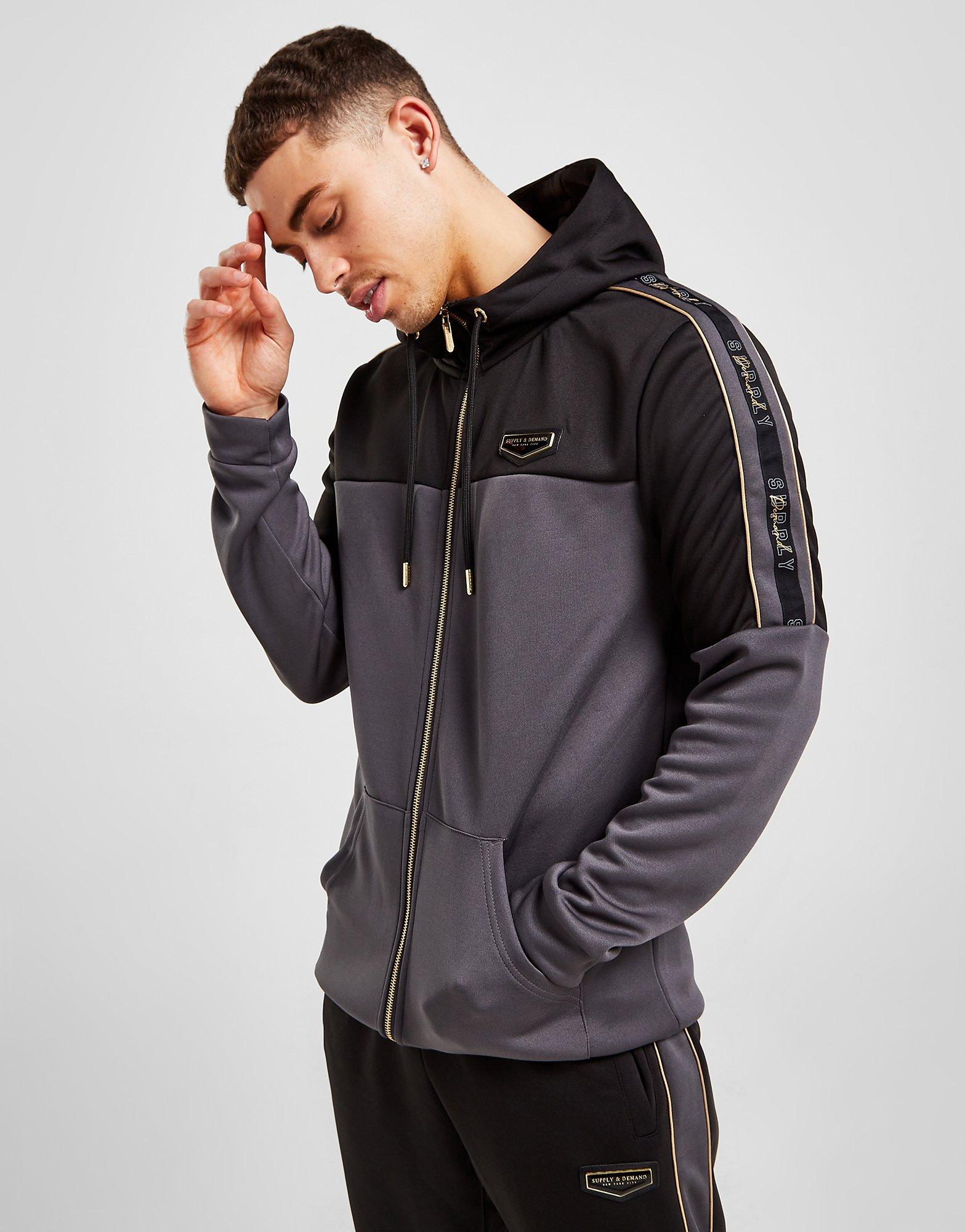 Zwart Supply & Demand Evo Full Zip Hoodie JD Sports