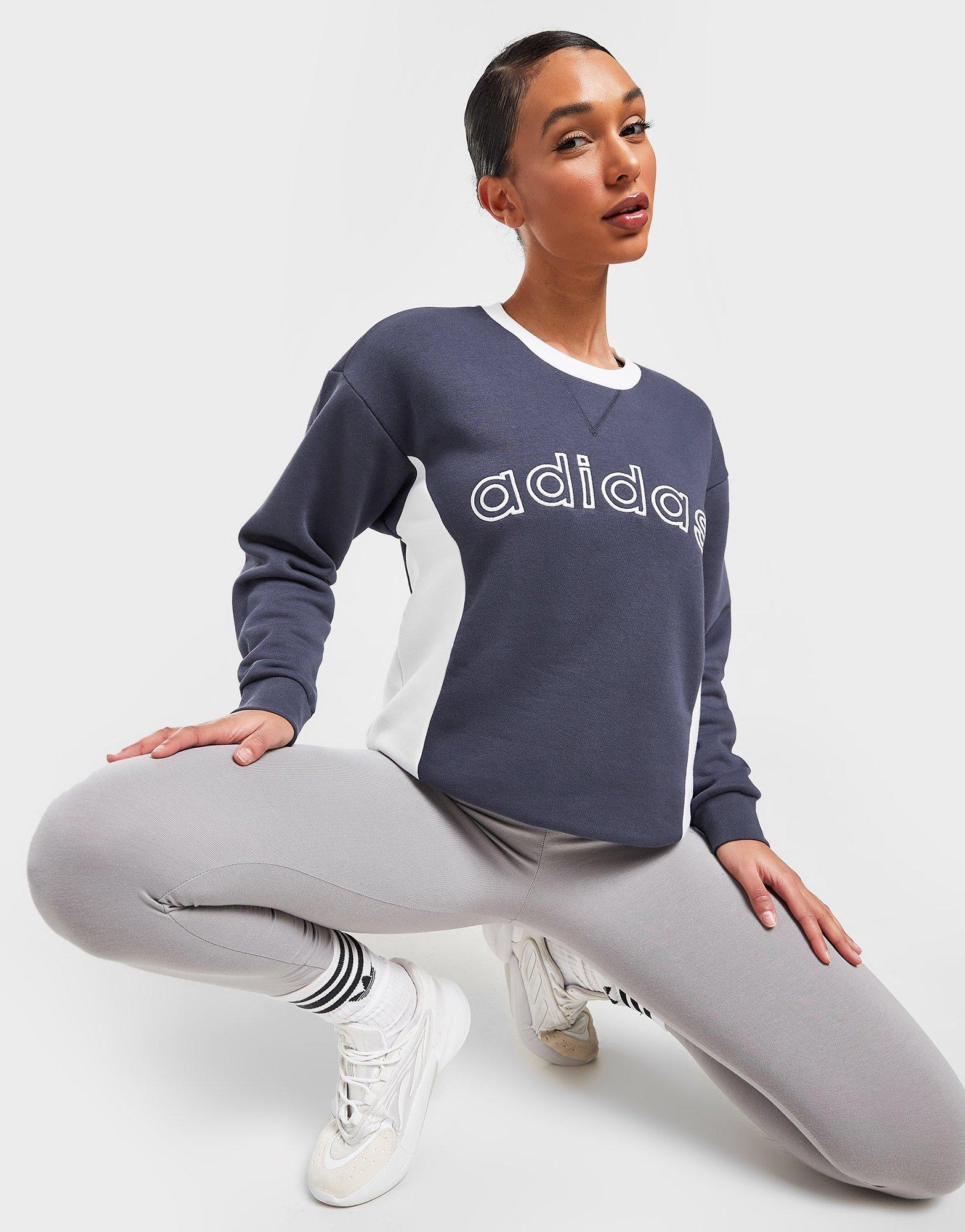 adidas Originals Varsity Boyfriend Sweatshirt em Azul JD Sports