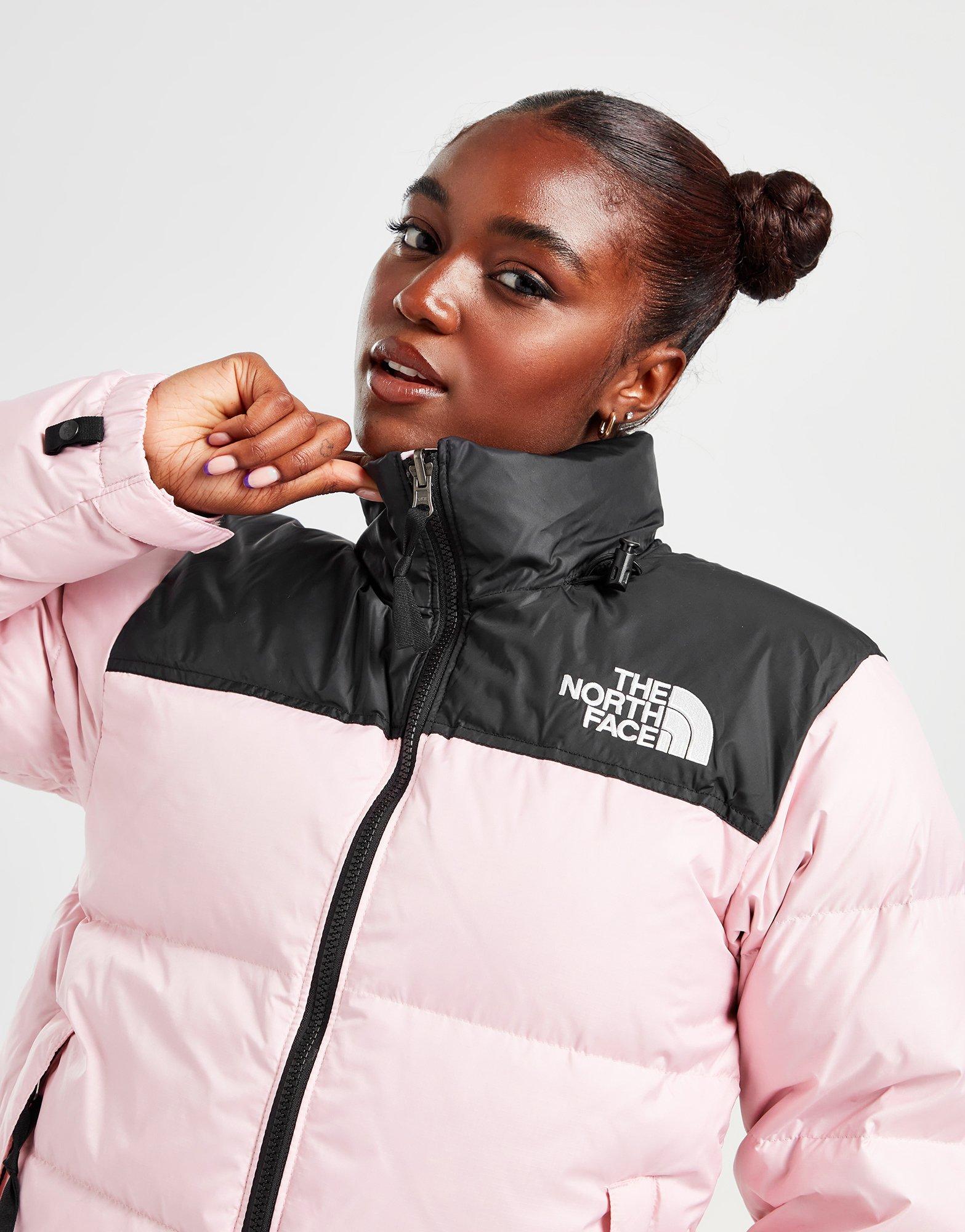 Black The North Face 1996 Retro Nuptse Puffer Jacket Plus Size JD
