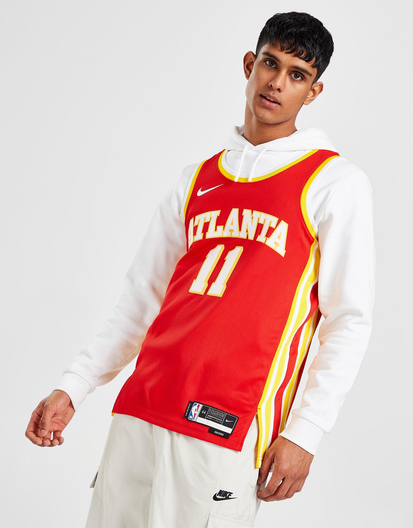 Red Nike NBA Atlanta Hawks Young 11 Swingman Jersey JD Sports UK