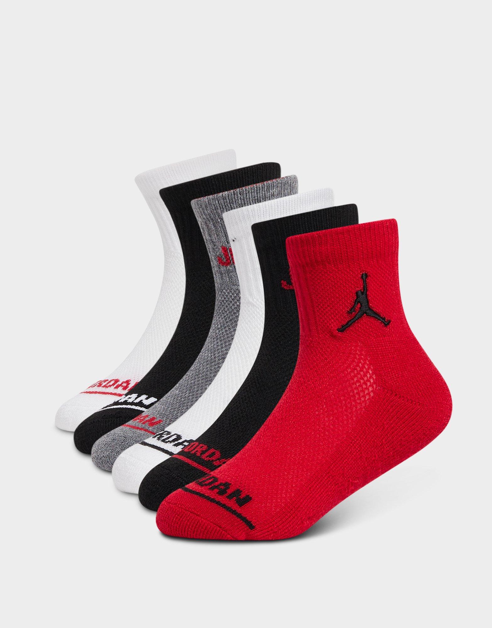 Multi Jordan 6Pack Ankle Socks Junior JD Sports UK