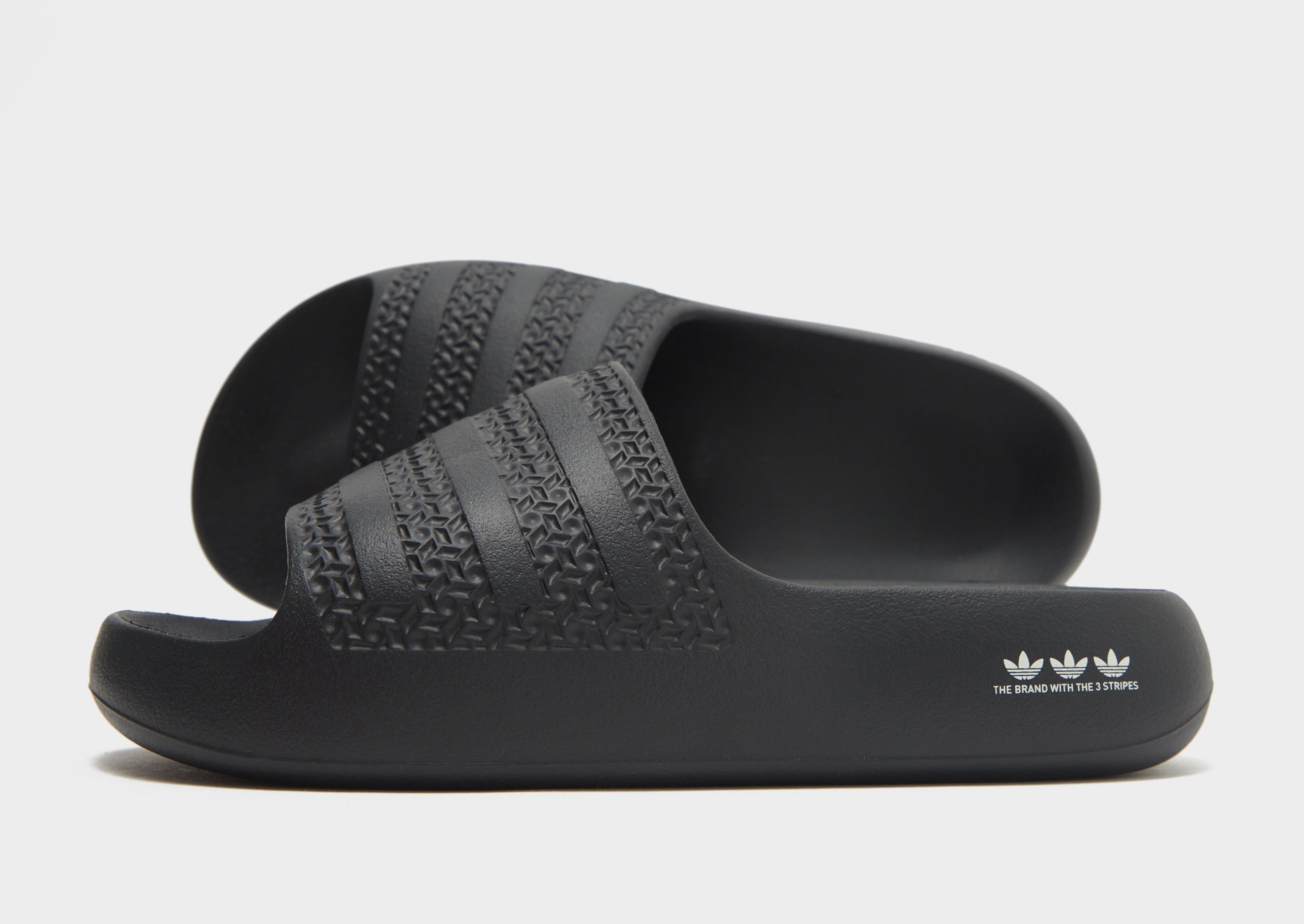 Black adidas Originals Adilette Ayoon Slides Women's JD Sports NZ