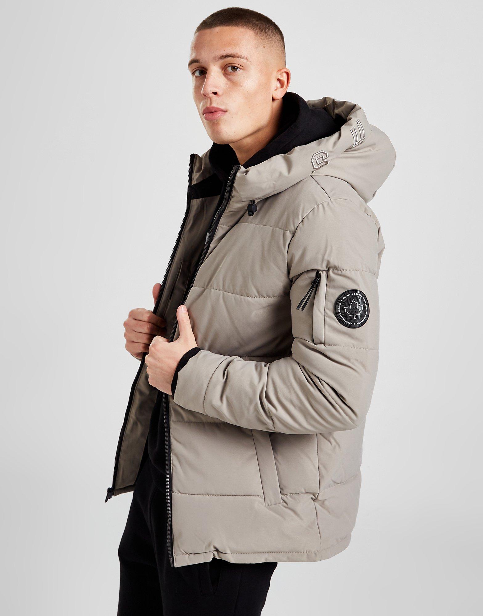 Brown Supply & Demand Craft Puffer Jacket JD Sports UK
