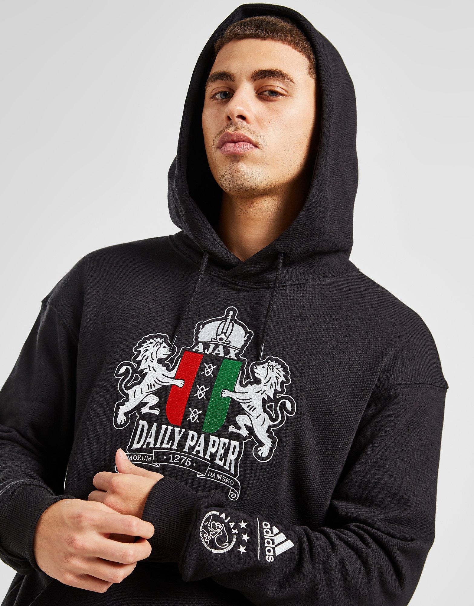 Zwart Adidas Ajax X Daily Paper Graphic Hoodie- Jd Sports Nederland