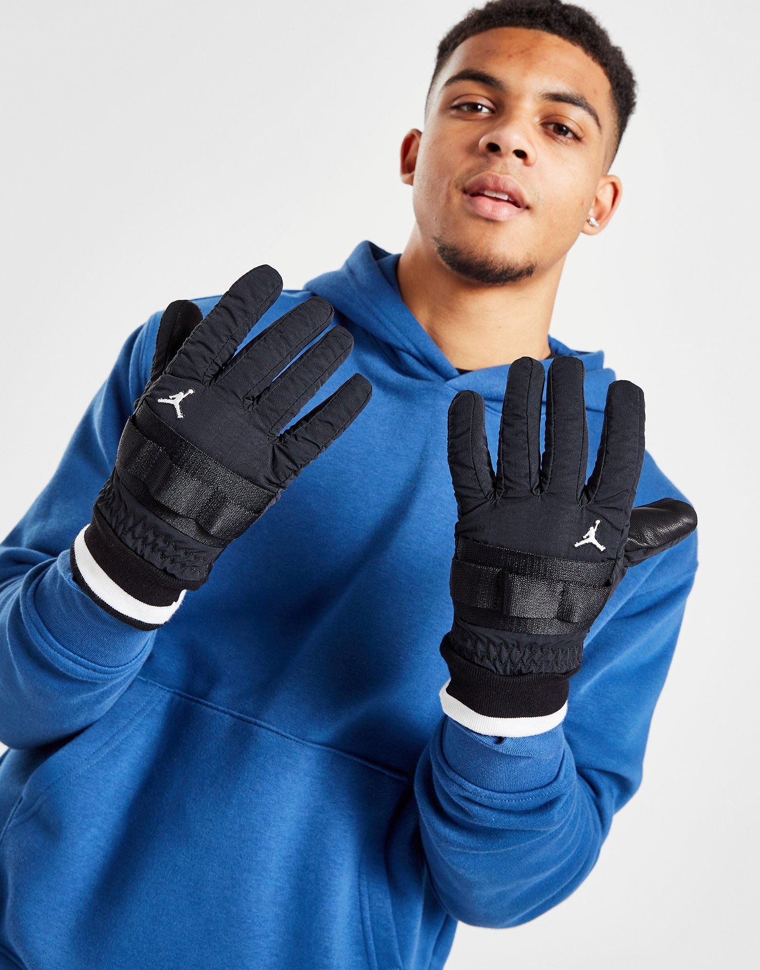 Black Jordan Insulate Gloves JD Sports UK