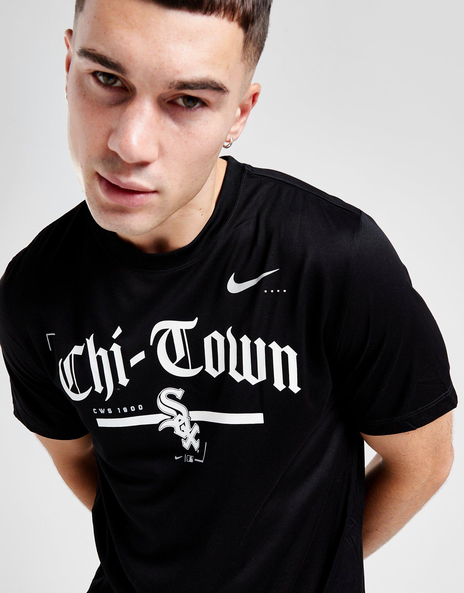 Black Nike Mlb Wordmark Chicago White Sox TShirt JD Sports Global