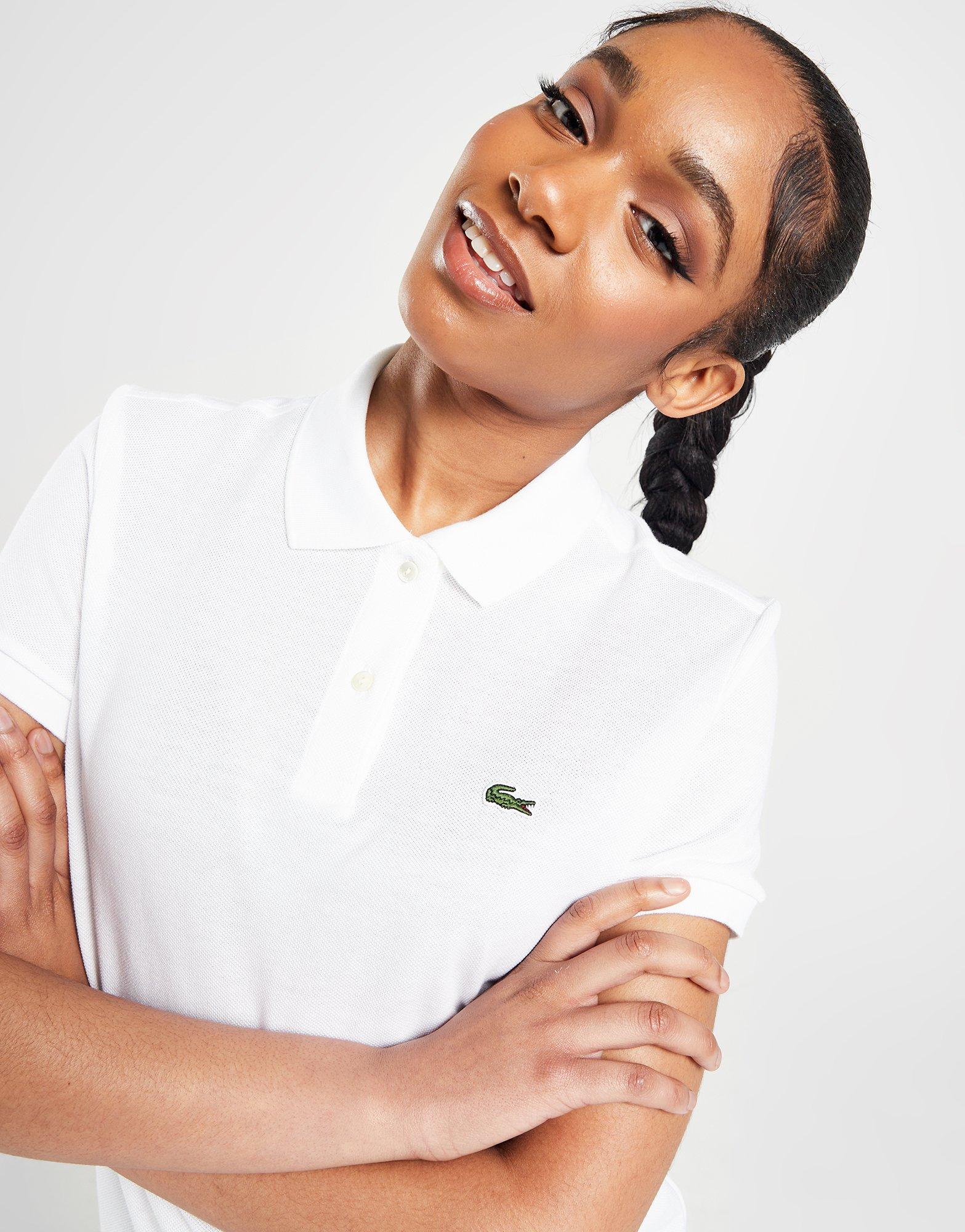 White Lacoste Small Logo Polo Shirt JD Sports