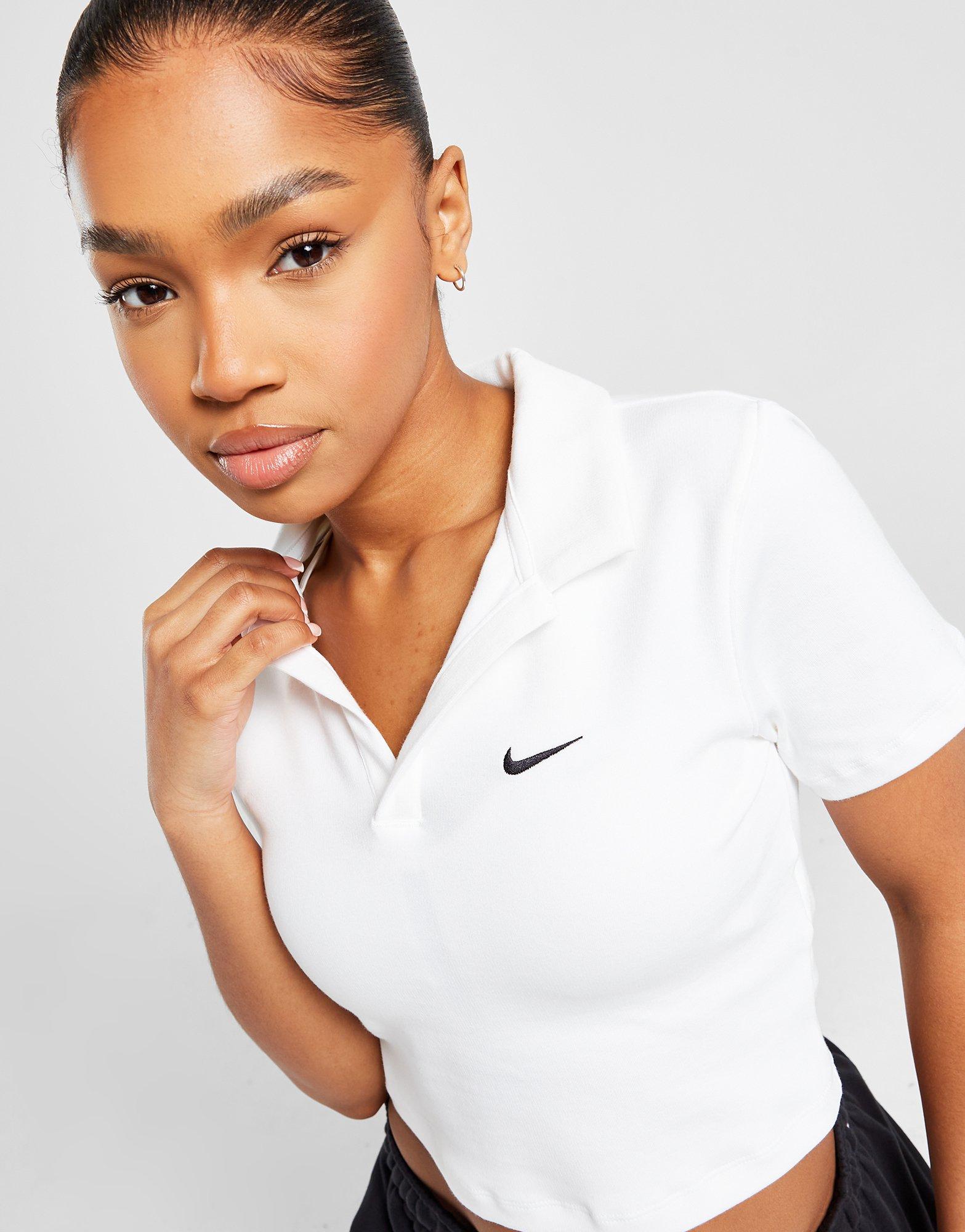 White Nike Essential Polo Shirt JD Sports UK