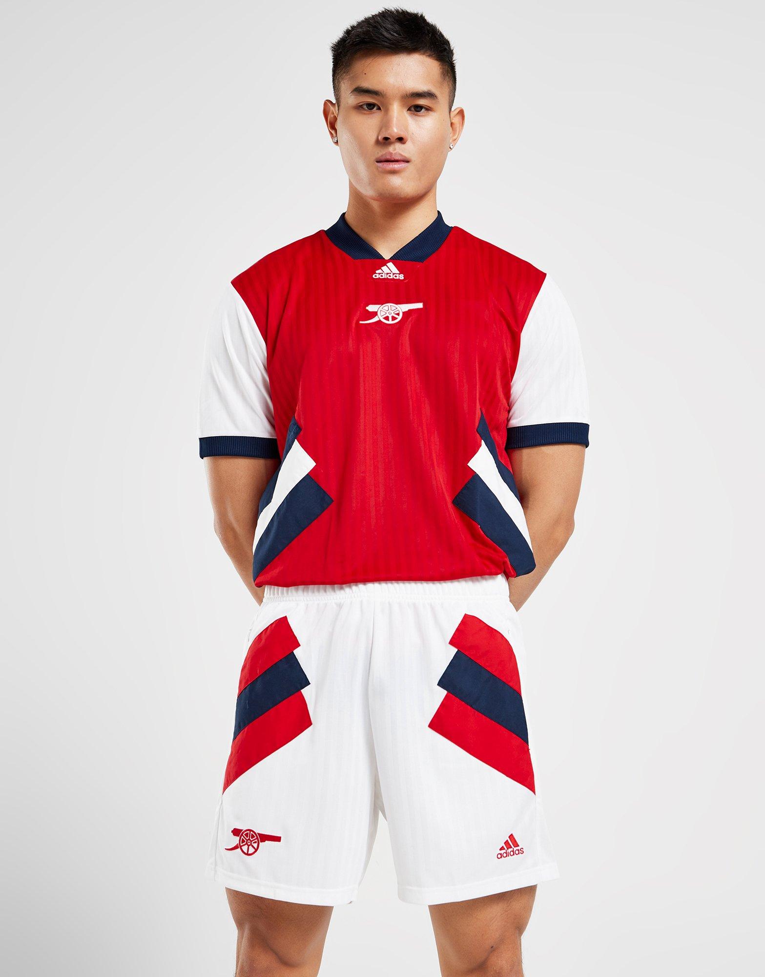 White adidas Arsenal Icons Shorts JD Sports