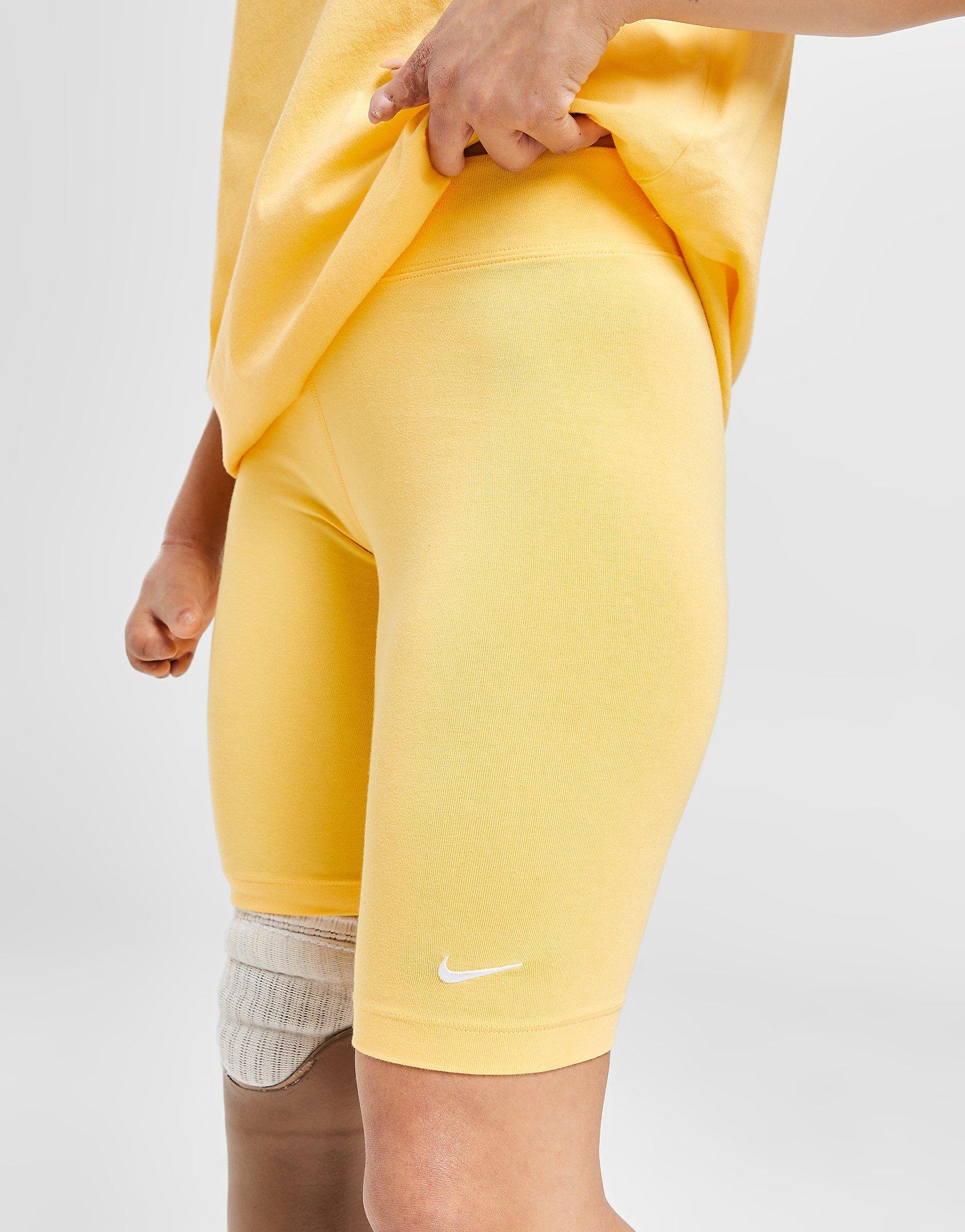 Yellow Nike Core Swoosh Cycle Shorts JD Sports UK