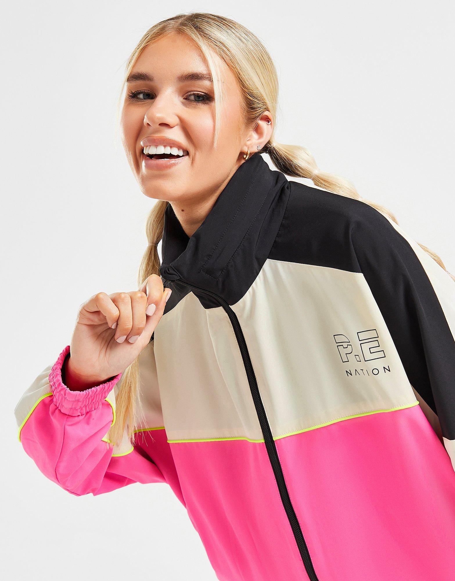 Pink PE Nation Form Colour Block Jacket JD Sports Sveirge
