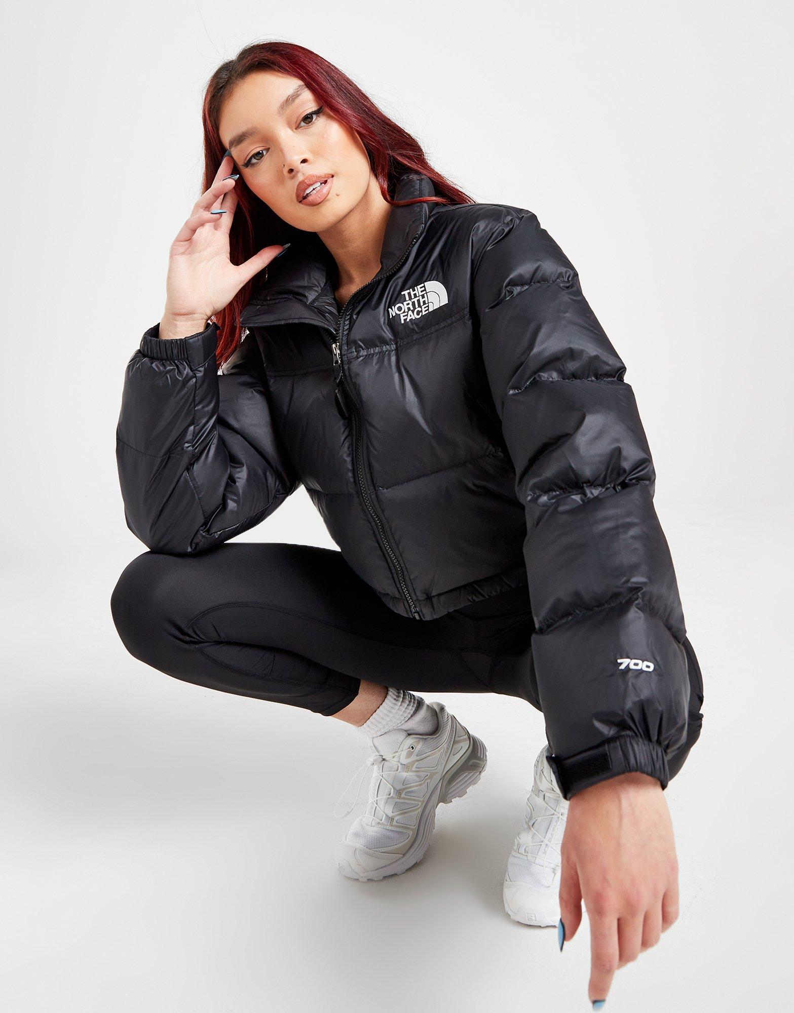 Black The North Face Cropped Nuptse Jacket - JD Sports Global