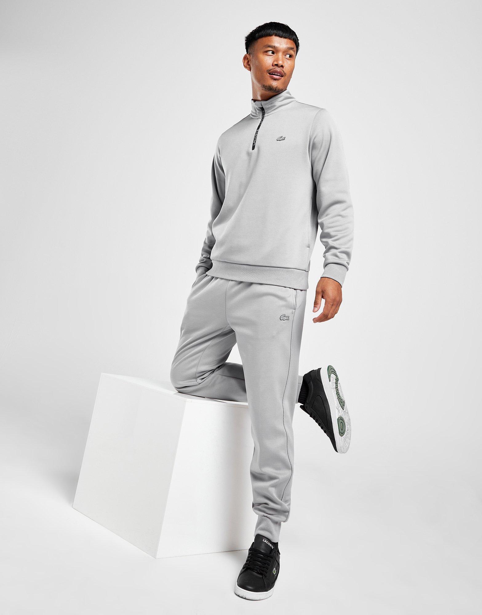 Grey Lacoste Poly Track Pants JD Sports