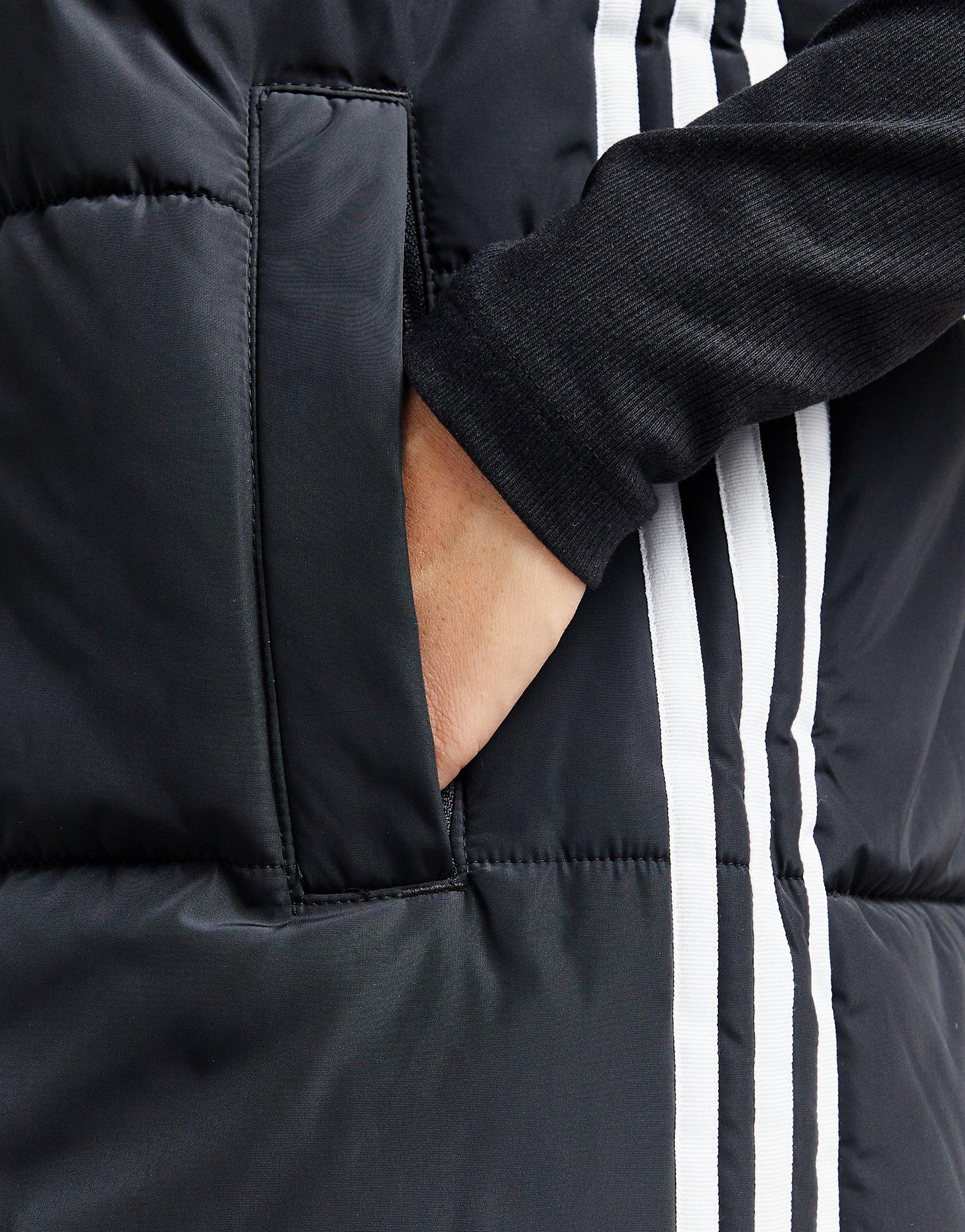 Black adidas Originals 3Stripes Padded Gilet JD Sports UK