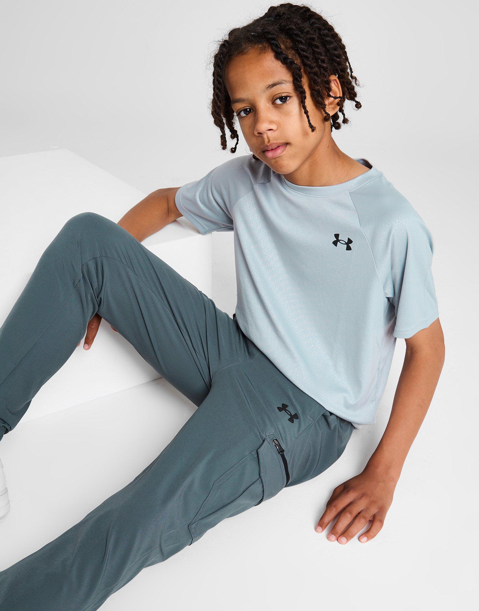 Grey Under Armour Woven Cargo Track Pants Junior JD Sports NZ