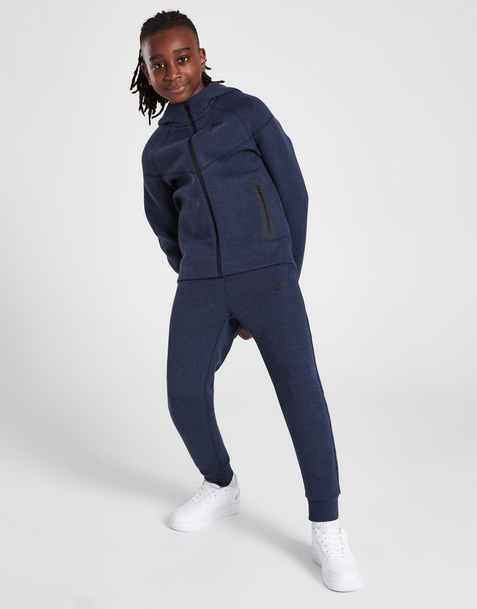 Obsidian Heather Black Black Nike Tech Fleece Joggers Junior JD Sports