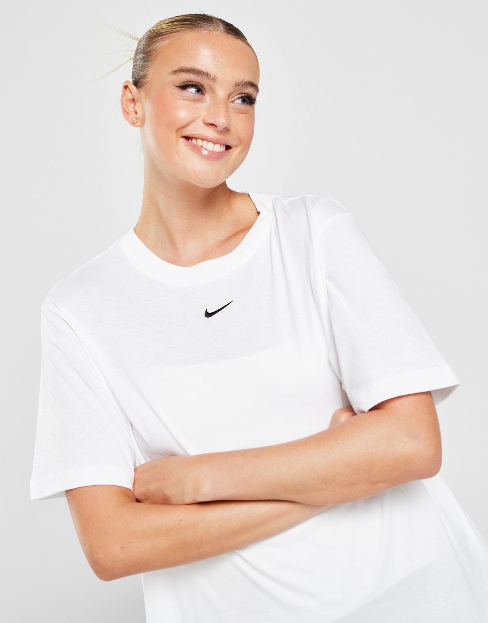 White Nike Essential Boyfriend TShirt JD Sports UK
