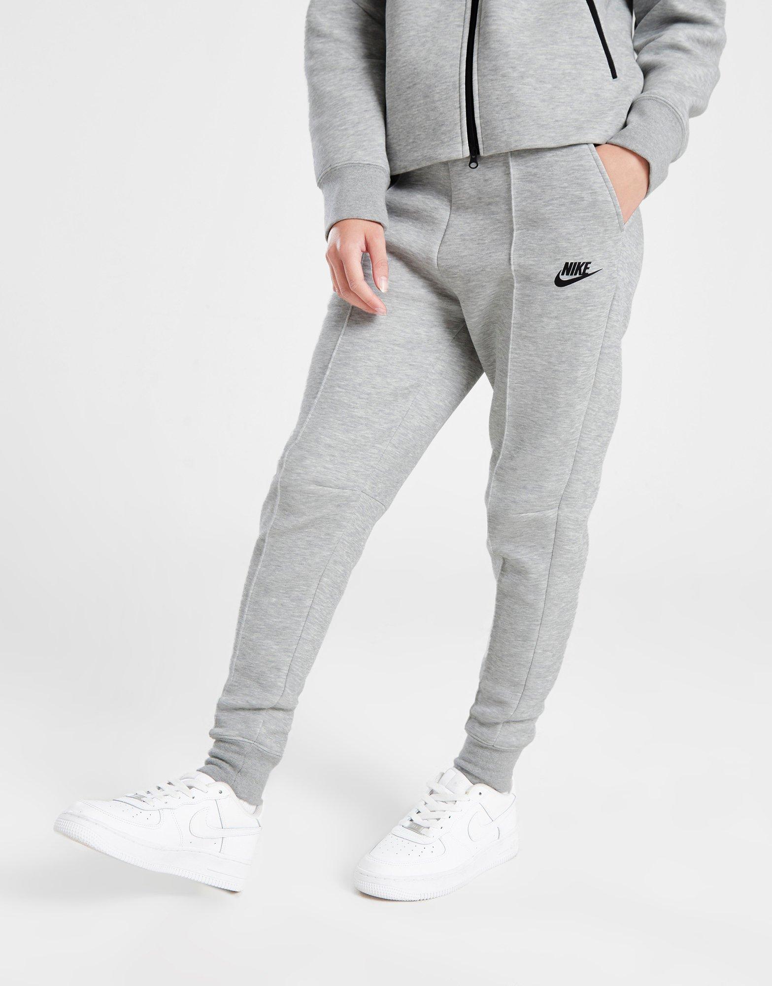 Grey Nike Girls' Tech Fleece Joggers Junior JD Sports UK