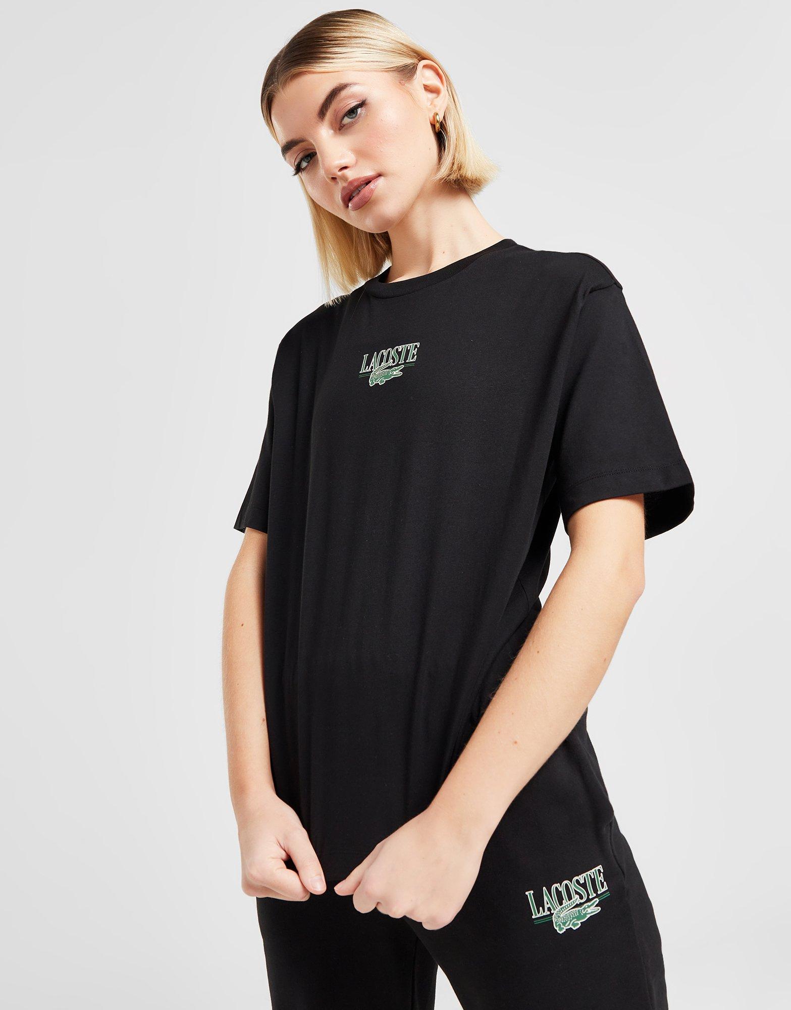 Lacoste Graphic Croc TShirt em Preto JD Sports