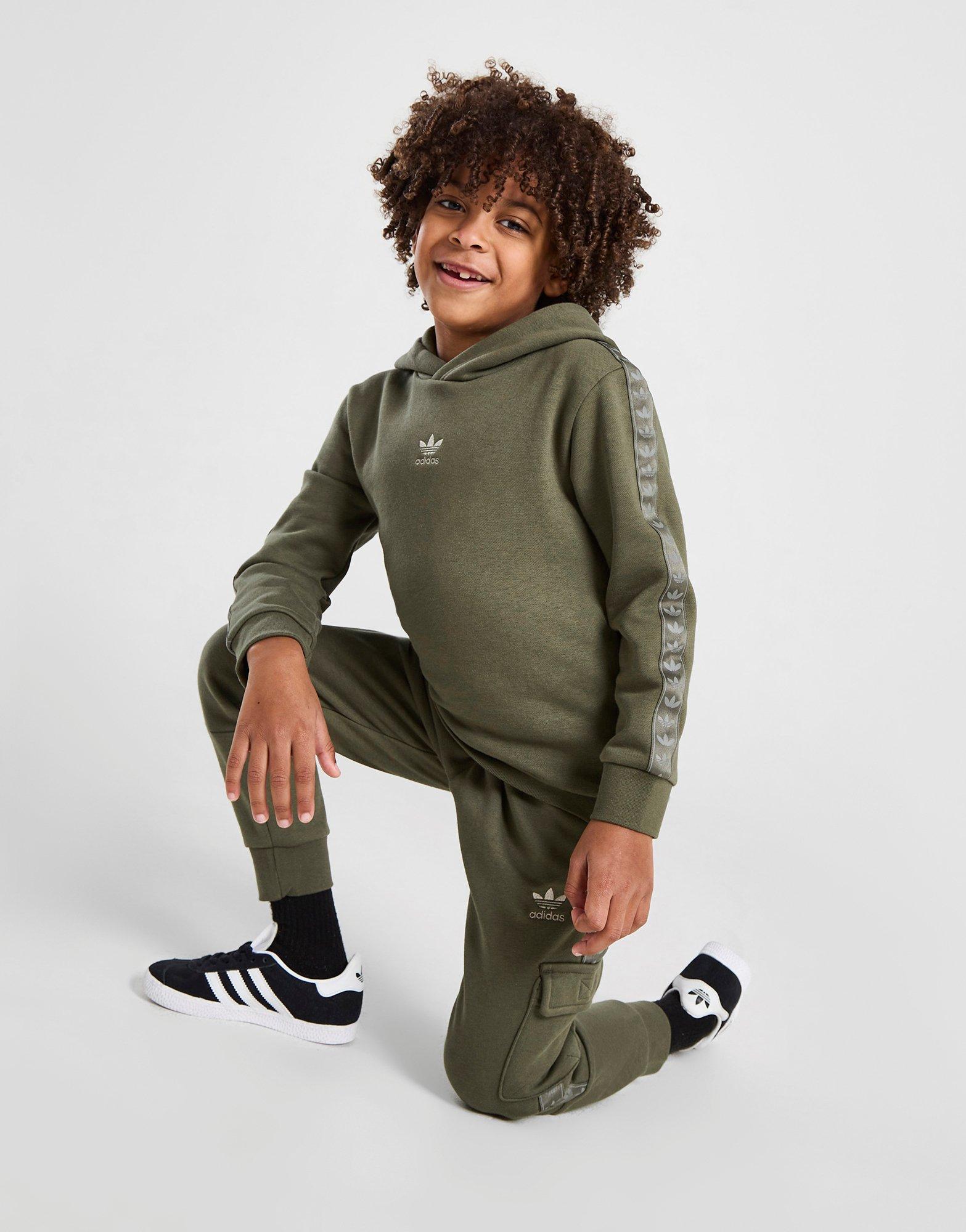 adidas Originals Tape Cargo Tracksuit Children in Verde JD Sports