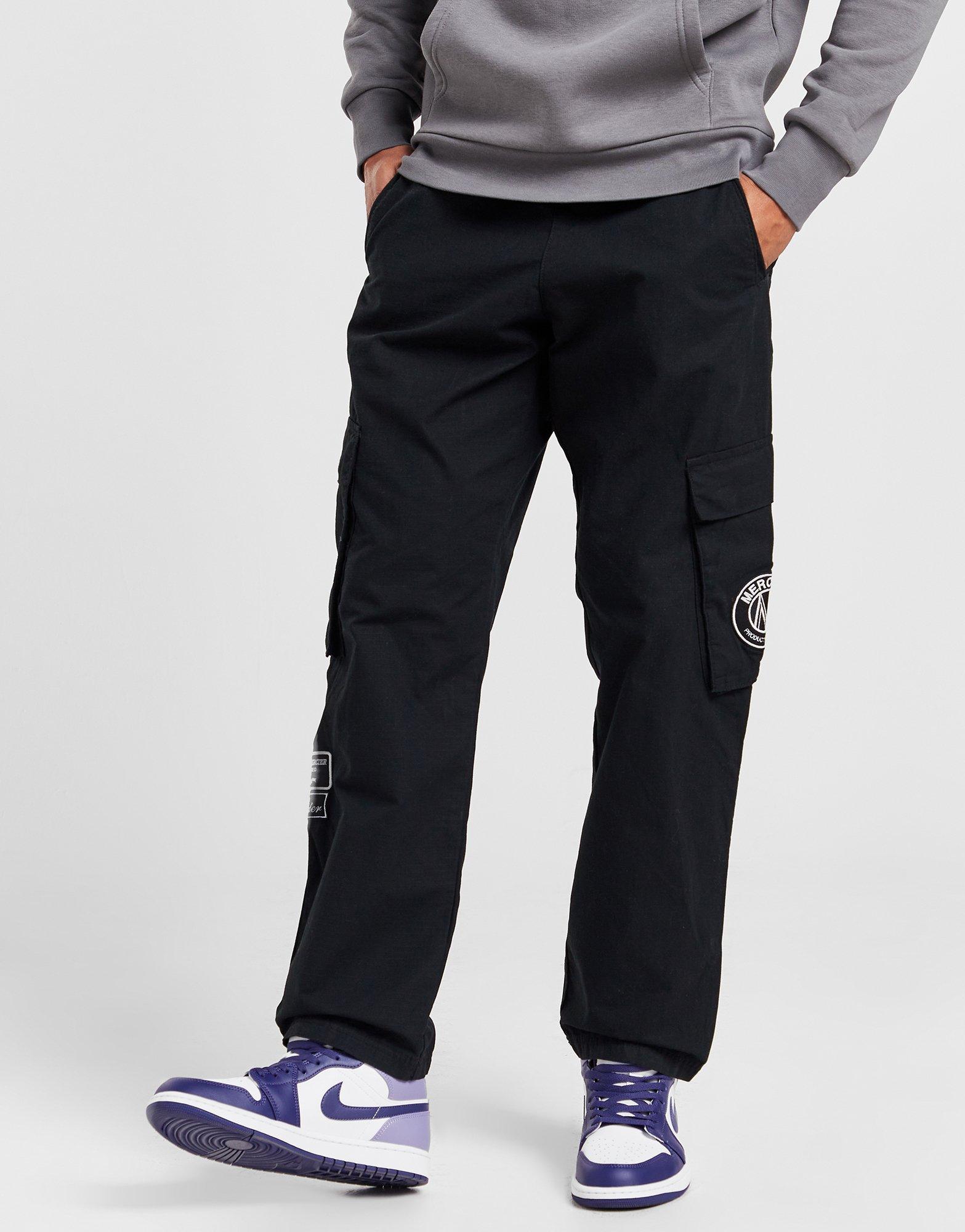 Black MERCIER Ripstop Cargo Pants JD Sports UK