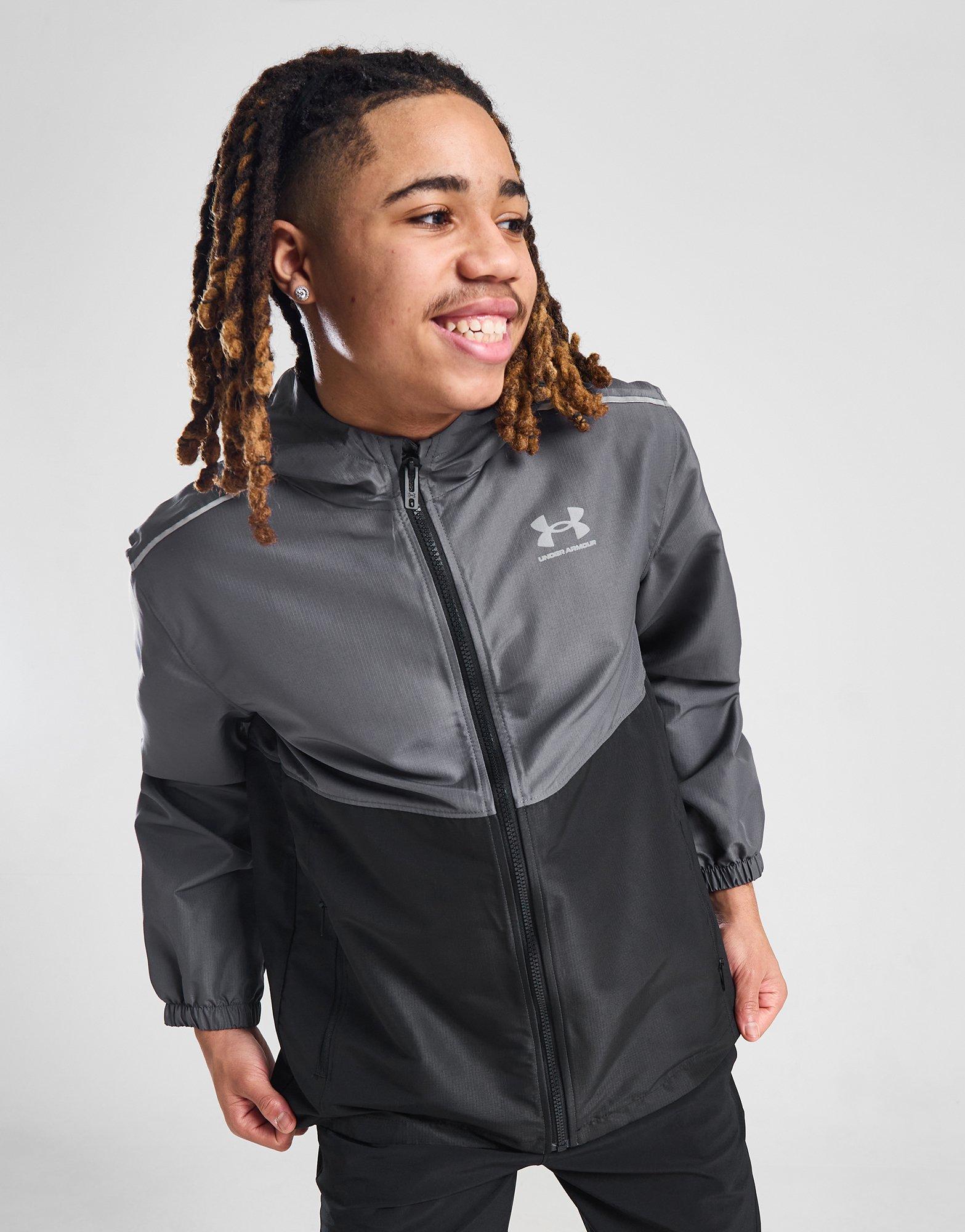 Grey Under Armour Running Tech Jacket Junior JD Sports Global